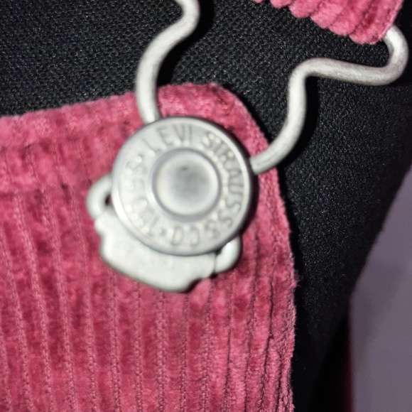 Burgundy Levi’s corduroy overall dress - Picture 6 of 13